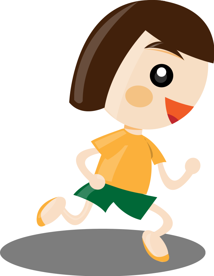runner clipart kid competition