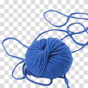 crochet clipart blue yarn