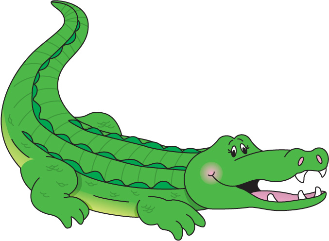 crocodile clipart digital