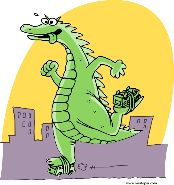 Godzilla clip art at. Crocodile clipart gambar