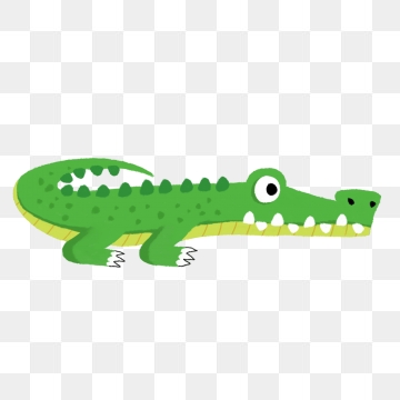 crocodile clipart green crocodile