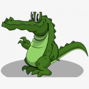 crocodile clipart green object