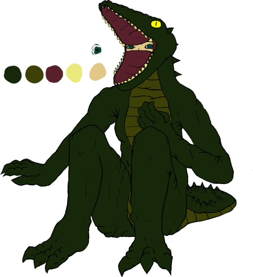crocodile clipart scales