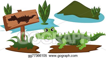 crocodile clipart swamp
