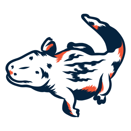 Duotone transparent png svg. Crocodile clipart top view