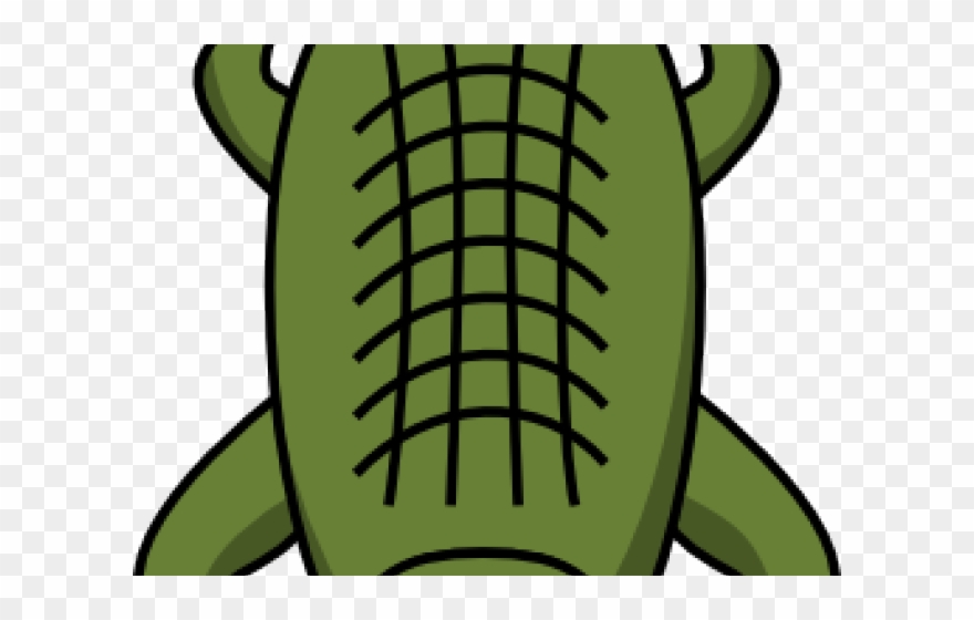 crocodile clipart top view