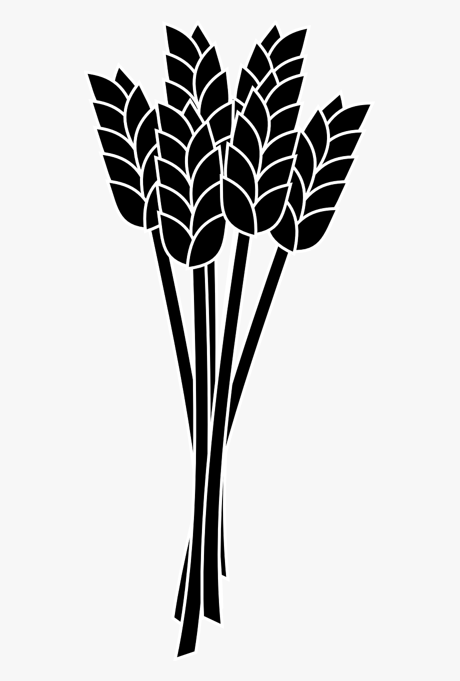 crops clipart black and white
