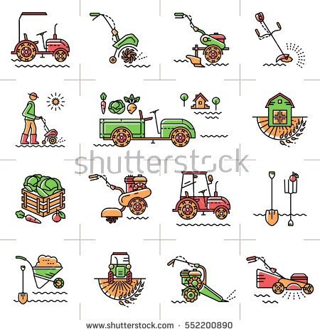 Crops clipart modern farm. Compare organic farming with