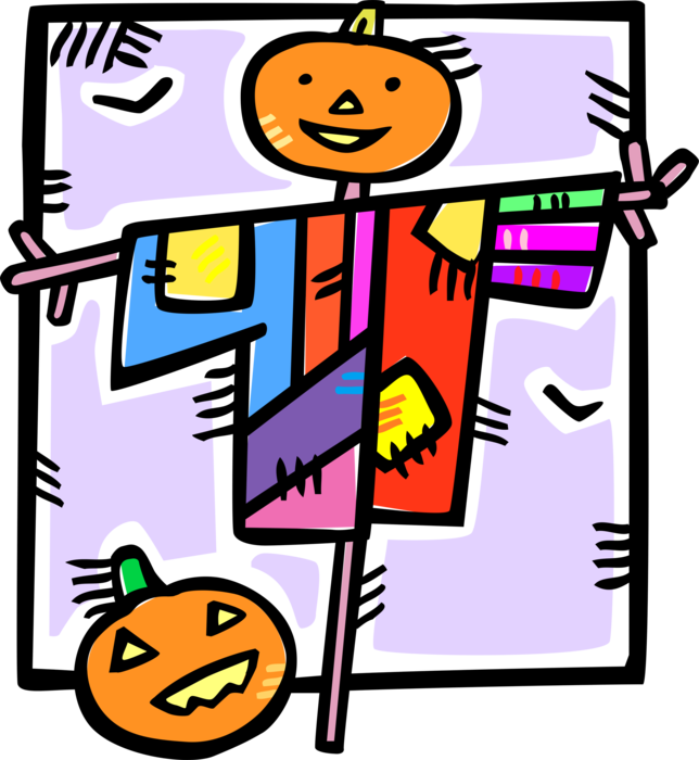 And halloween jack o. Crops clipart scarecrow