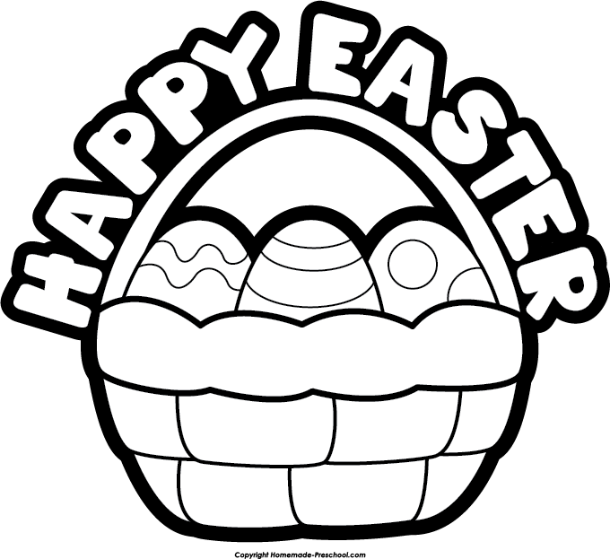 Easter collection cross egg. Important clipart black and white