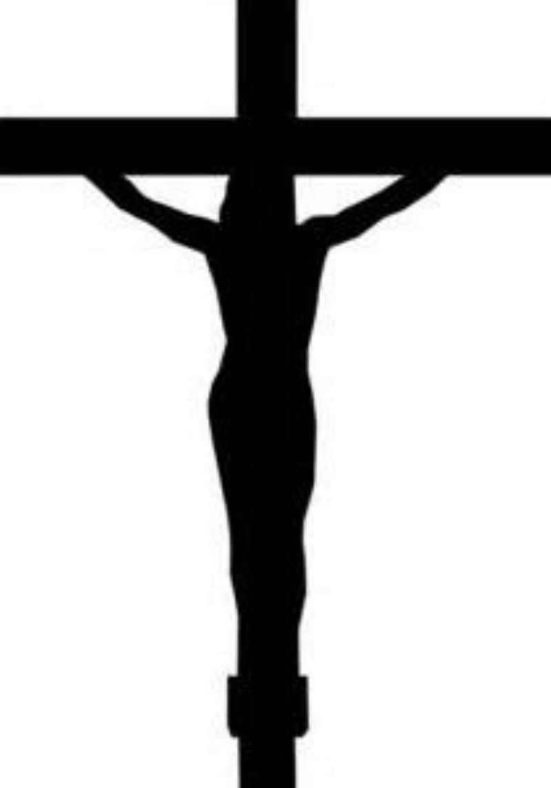 Silhouettes the cross of. Crucifix clipart crucified jesus