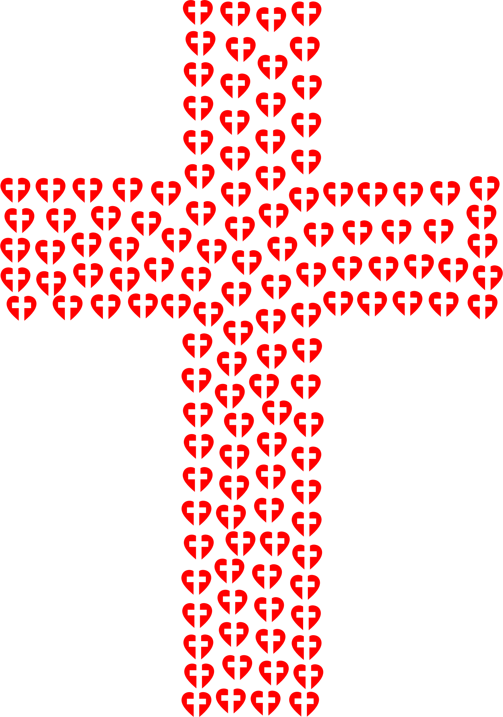 Cross clip art heart. Clipart fractal big image