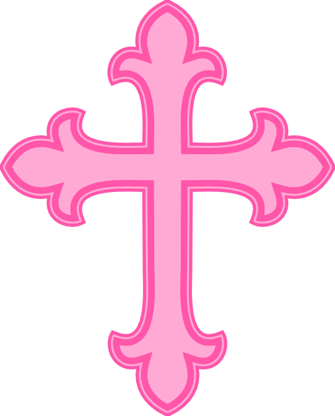 Pink baptism clipart free. Cross clip art holy cross