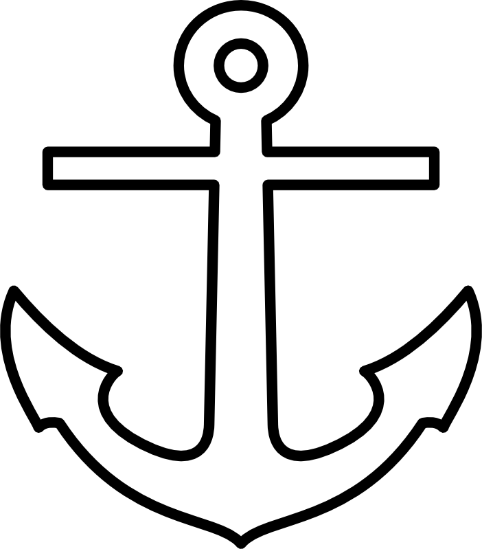 clipart anchor traceable