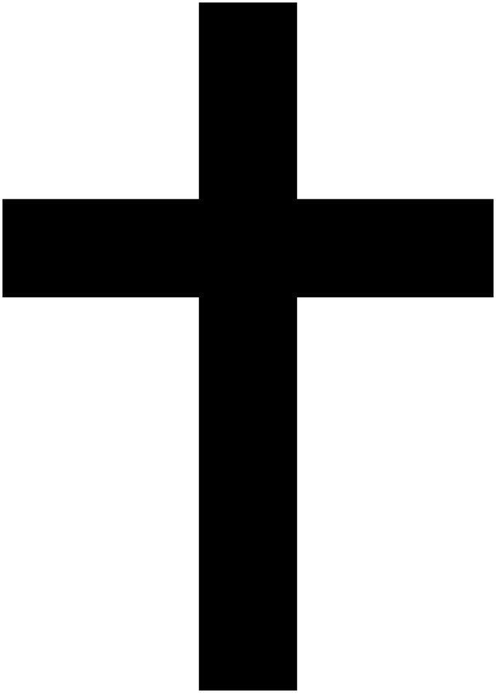 cross clipart black and white