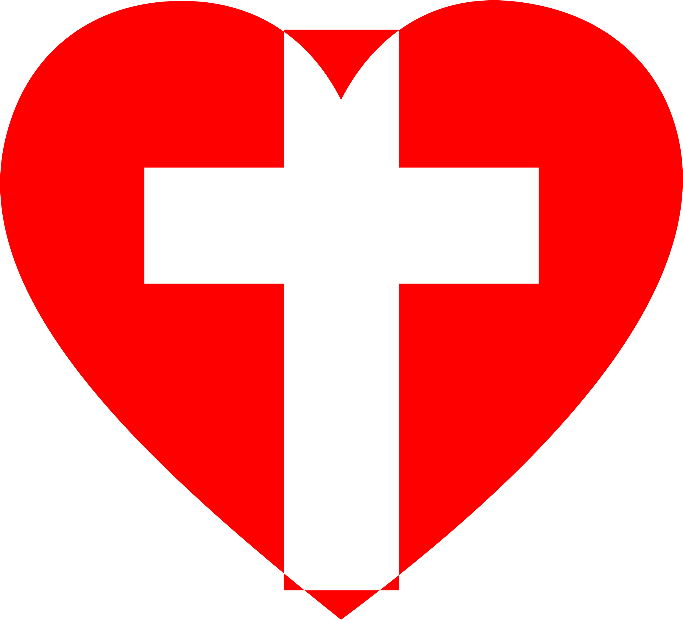 cross clipart heart