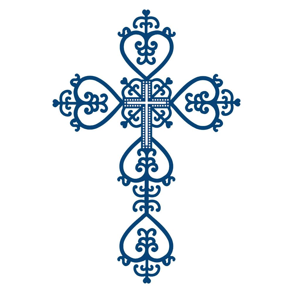 Cross clipart ornamental. Top ornate vector design