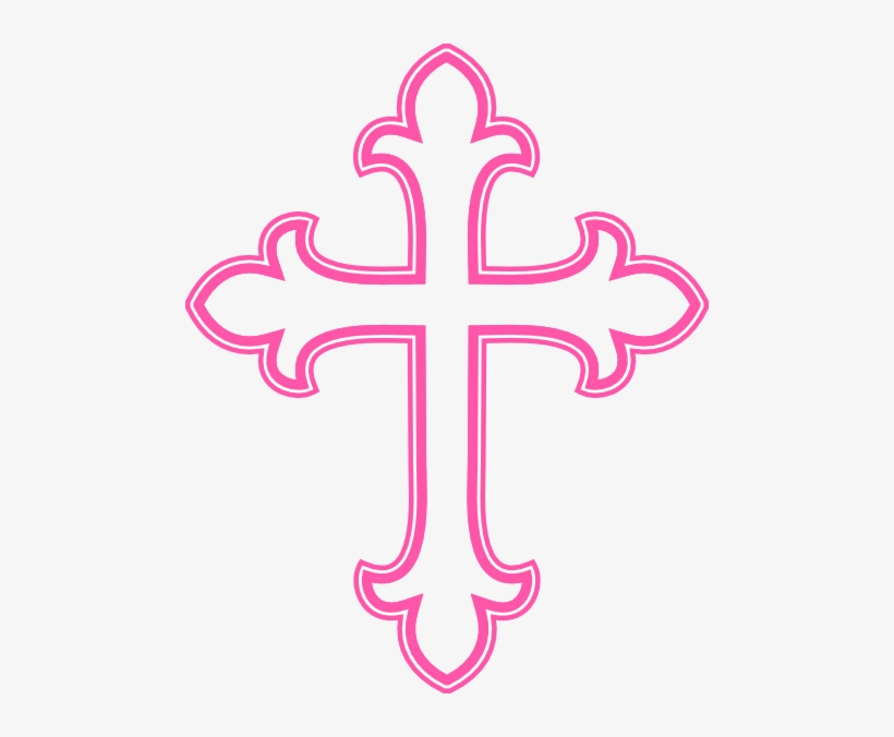 cross clipart pink