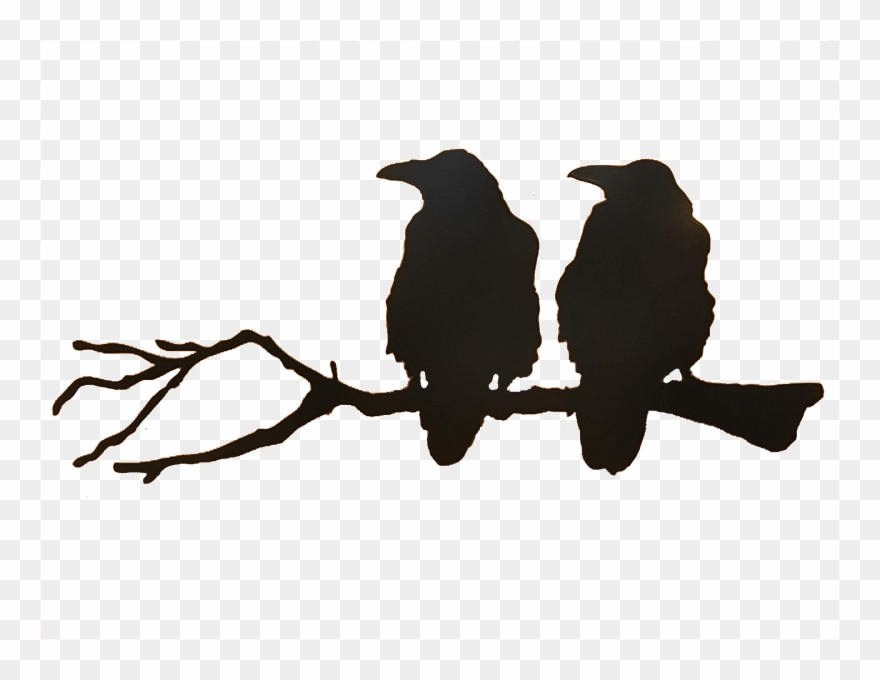 crow clipart branch clipart