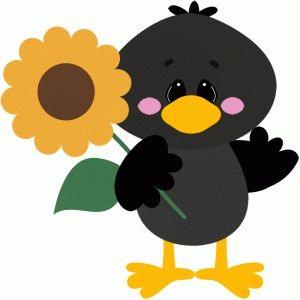 crow clipart cute baby