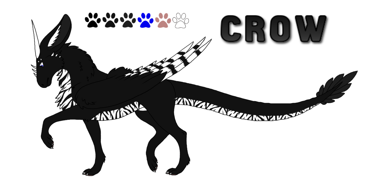 Crow clipart dragon. Ref by angel da