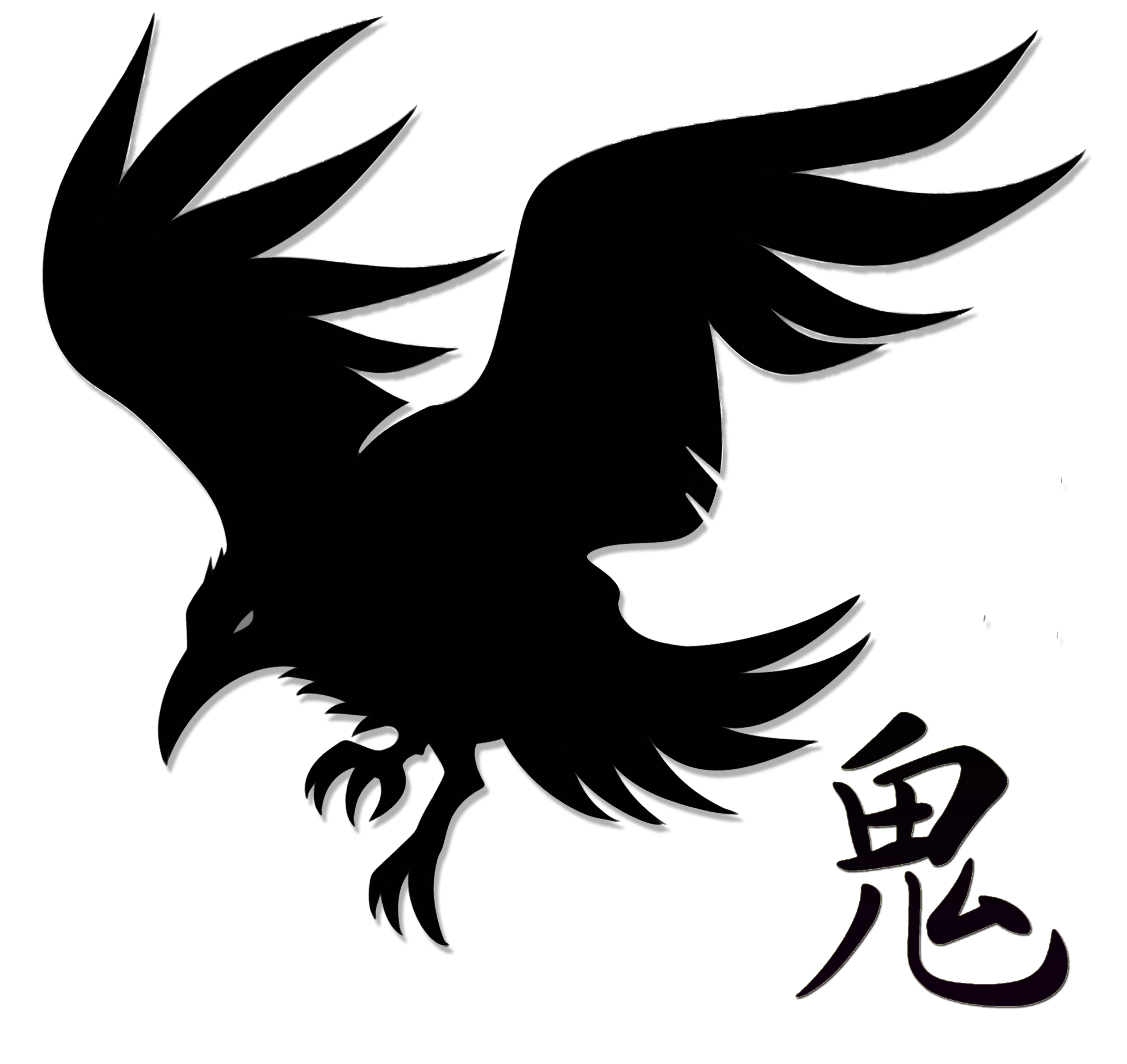 crow clipart drawing