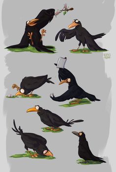crow clipart evil