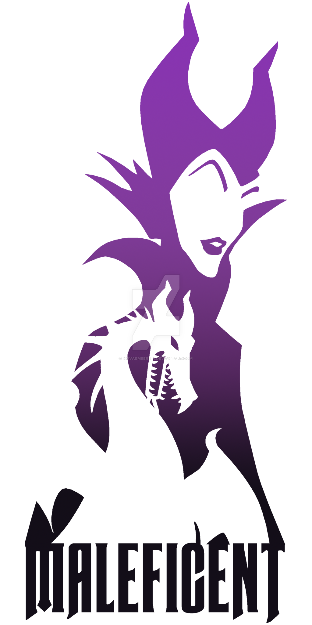 Silhouette by novaembersin on. Mirror clipart maleficent