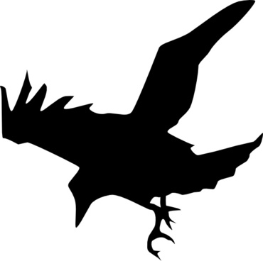 crow clipart scary