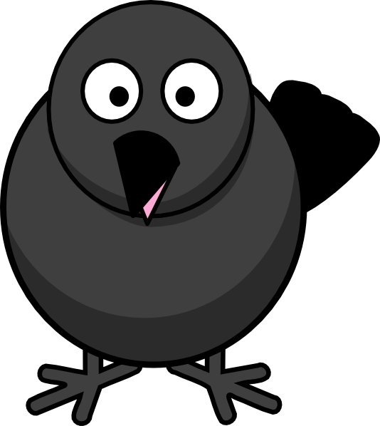 crow clipart small