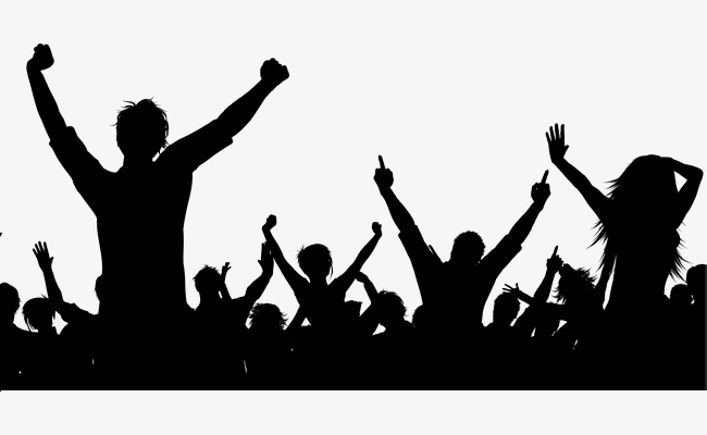 Crowd clipart. Black dancing to dance