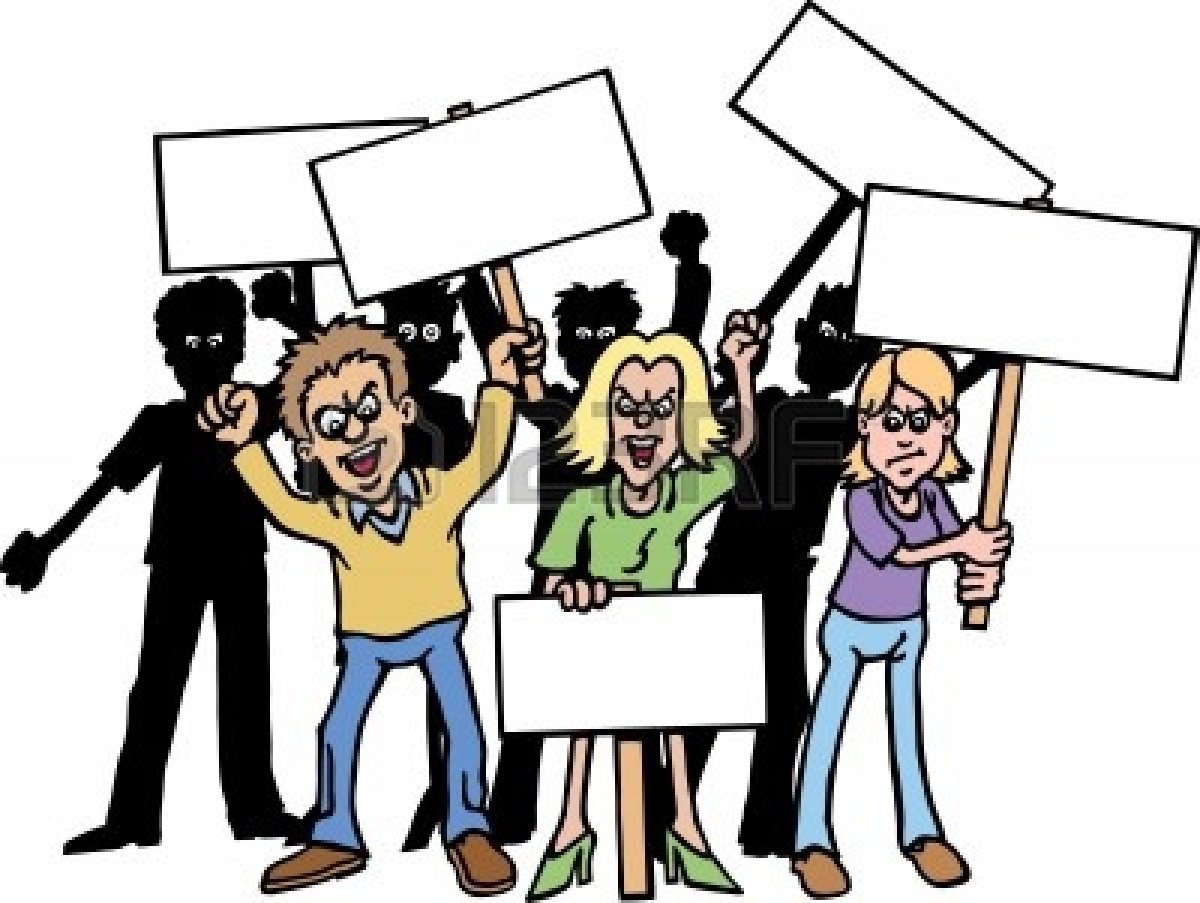 crowd clipart angry crowd
