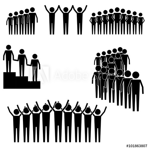 crowd clipart bunch person