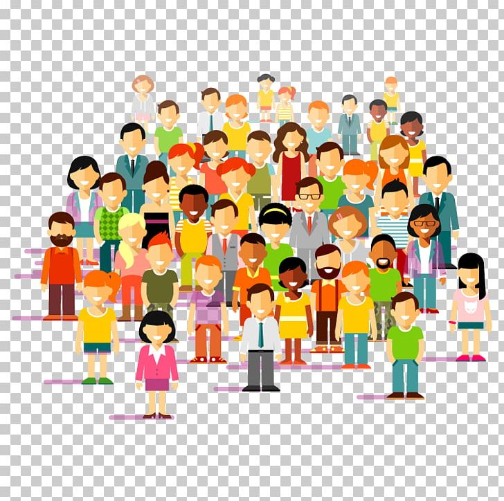 Society png child clip. Crowd clipart cartoon