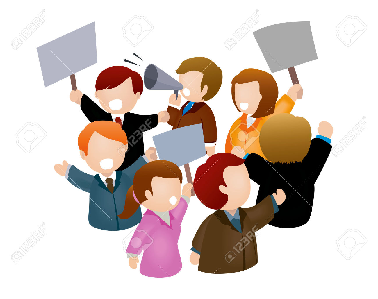 crowd clipart mass person
