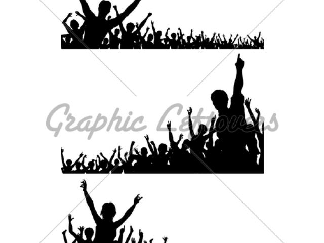 Crowd clipart outline, Crowd outline Transparent FREE for download on ...