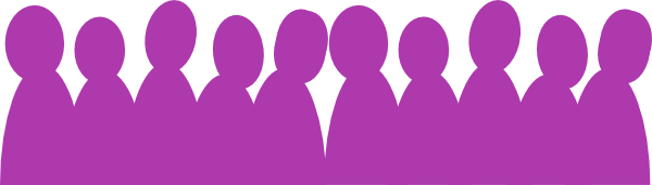 crowd clipart outline