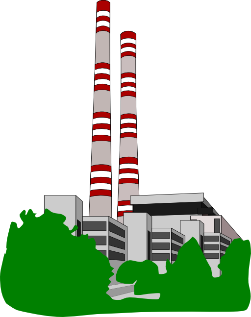 factories clipart power plant