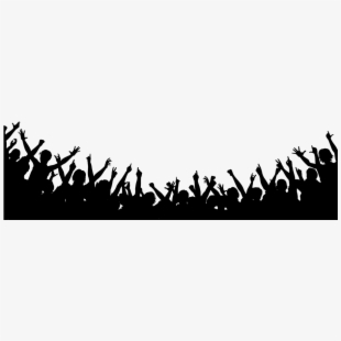 crowd clipart silhouette