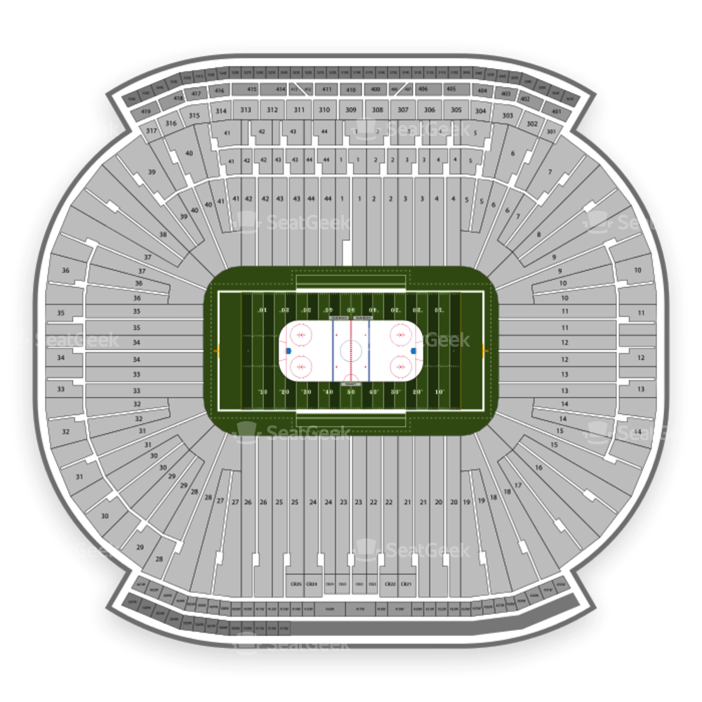 Crowd clipart stadium seating. Michigan chart seatgeek detroit