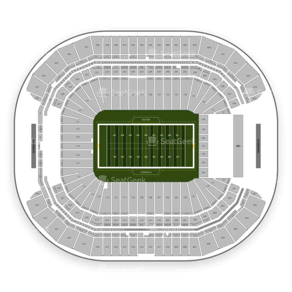 Crowd clipart stadium seating. Arizona cardinals chart map