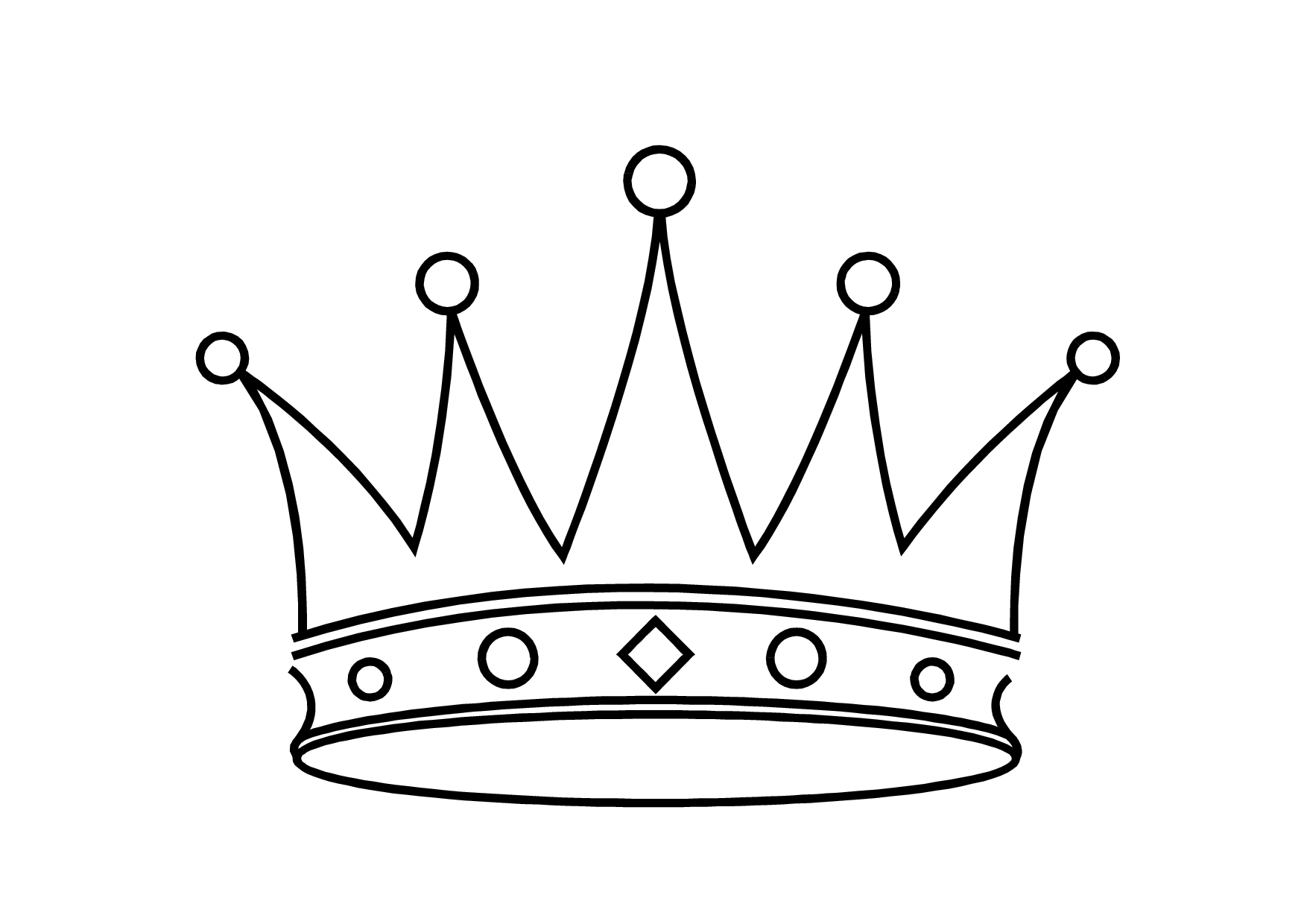 crown clipart drawn