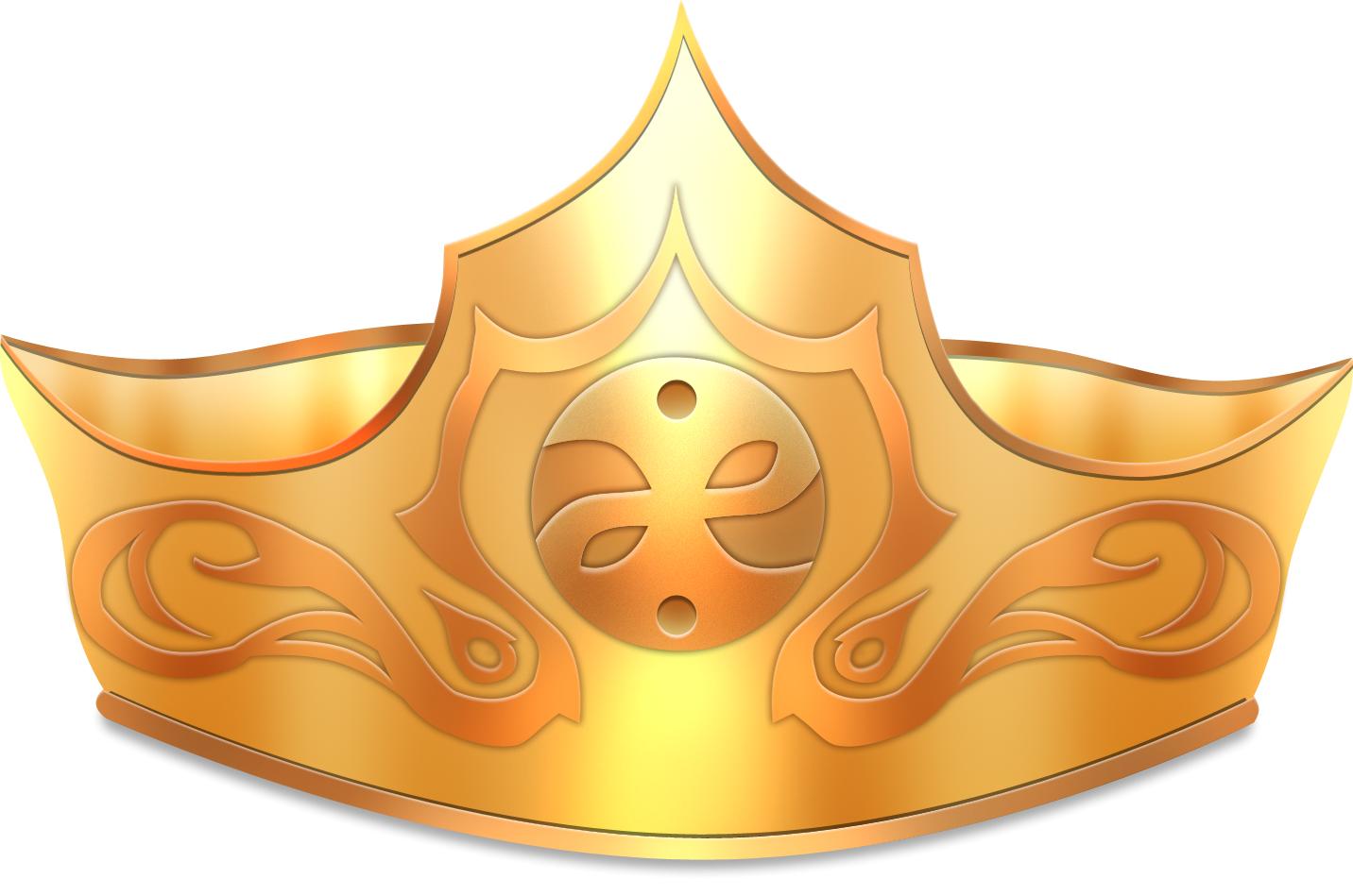 crown clipart gold