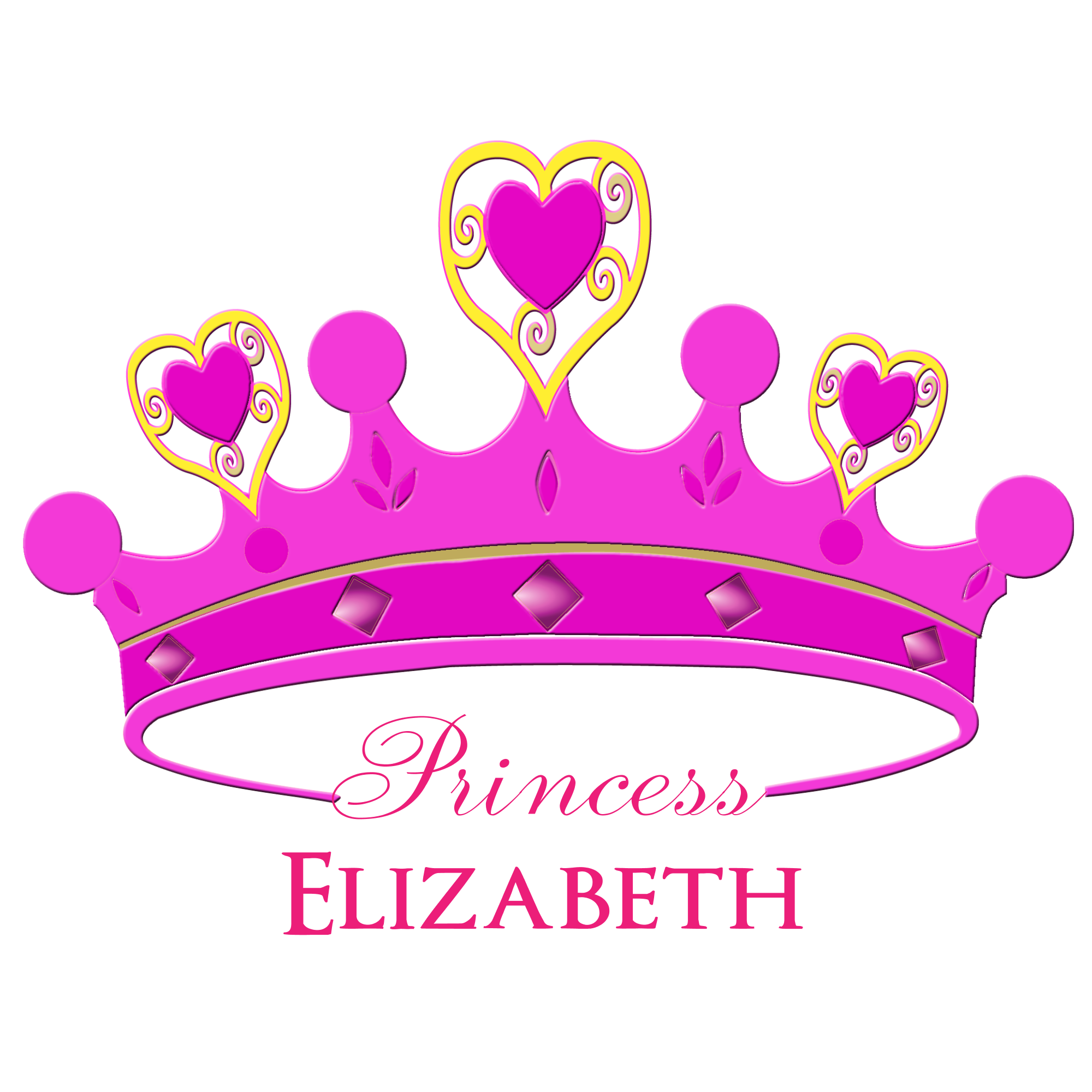Crown clip art girly. Pink color symbolize a
