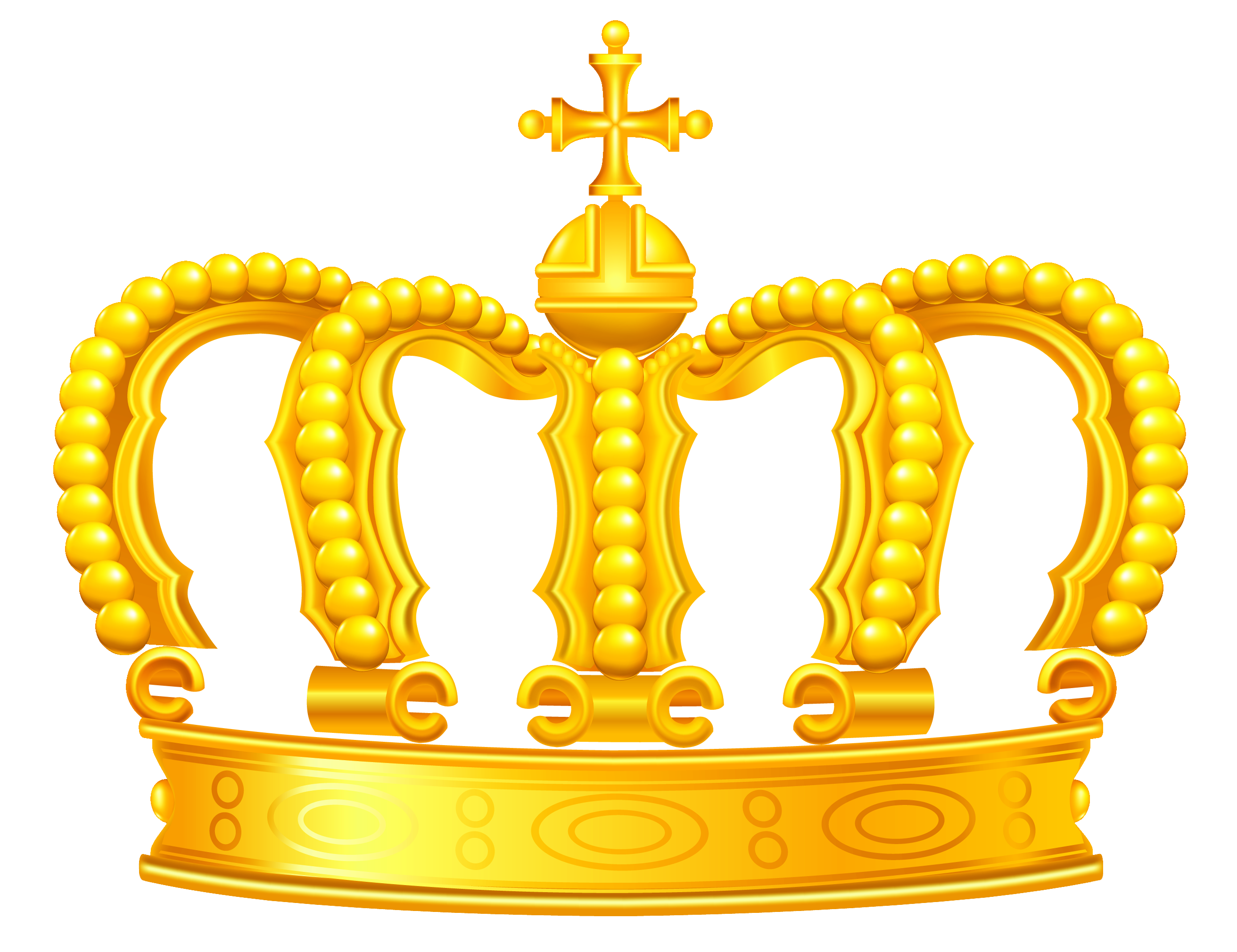 Clipart crown basic. Gold png 