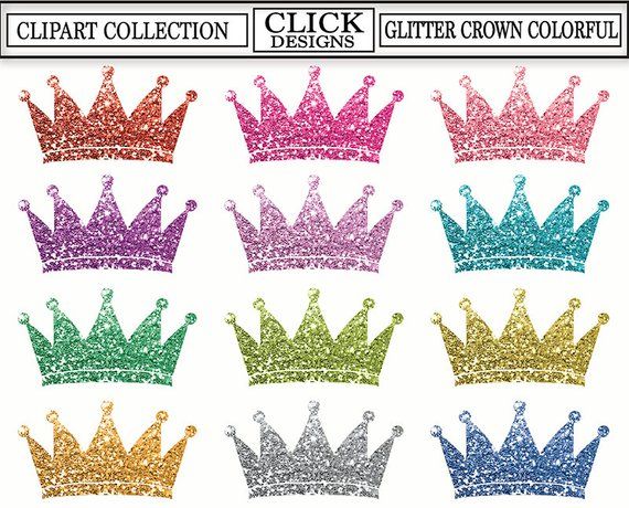 crown clipart colorful