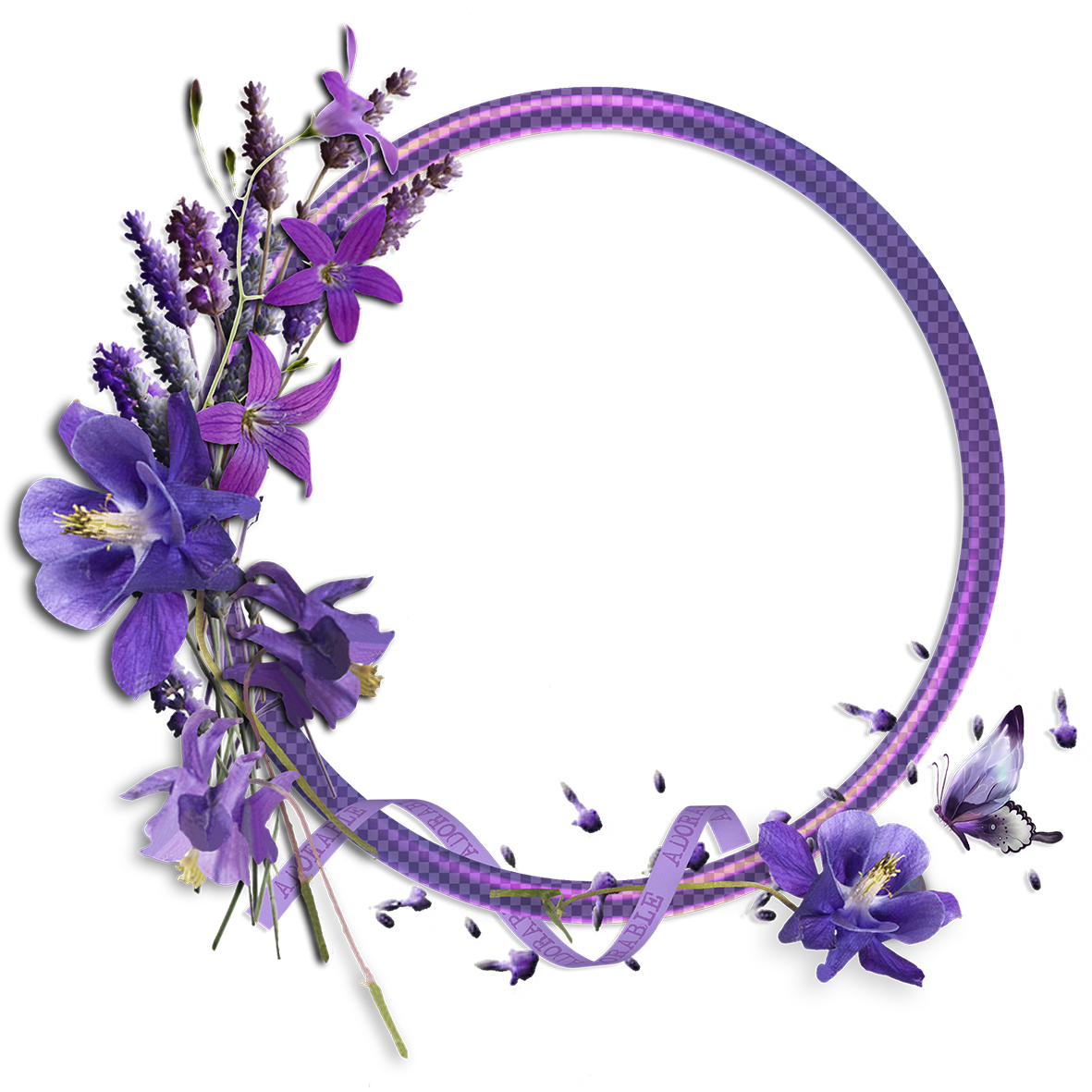 lavender clipart laurel