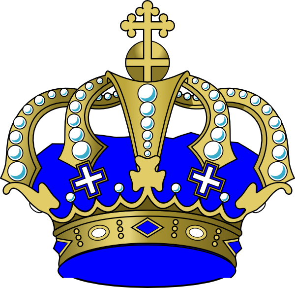 number 3 clipart crown
