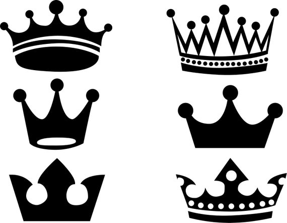 Crown bundle cut files. Crowns clipart svg