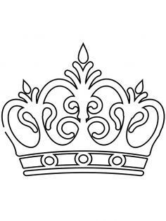 crowns clipart colouring